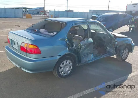 1999 Honda Civic Lx из США, поврежденный, VIN 2HGEJ6672X8549832